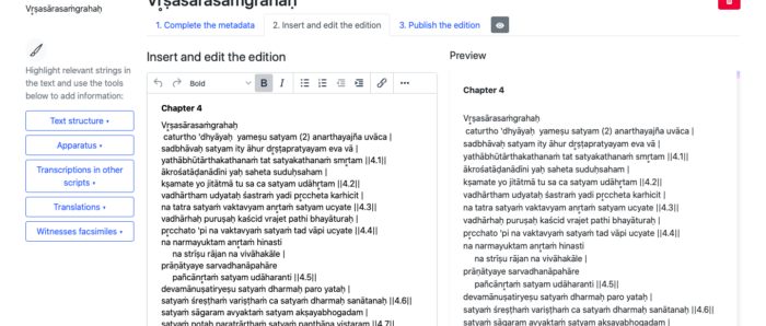 The Śivadharma infrastructure: modeling a web application for managing scholarly data